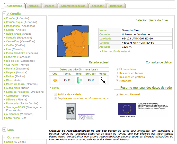 Meteo Screenshot