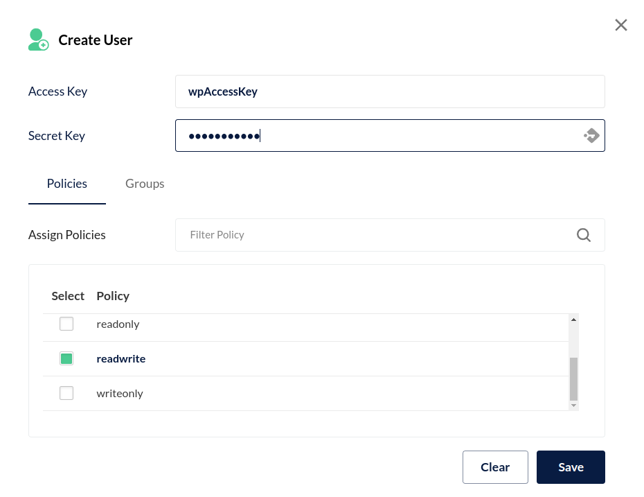 minio-create-user