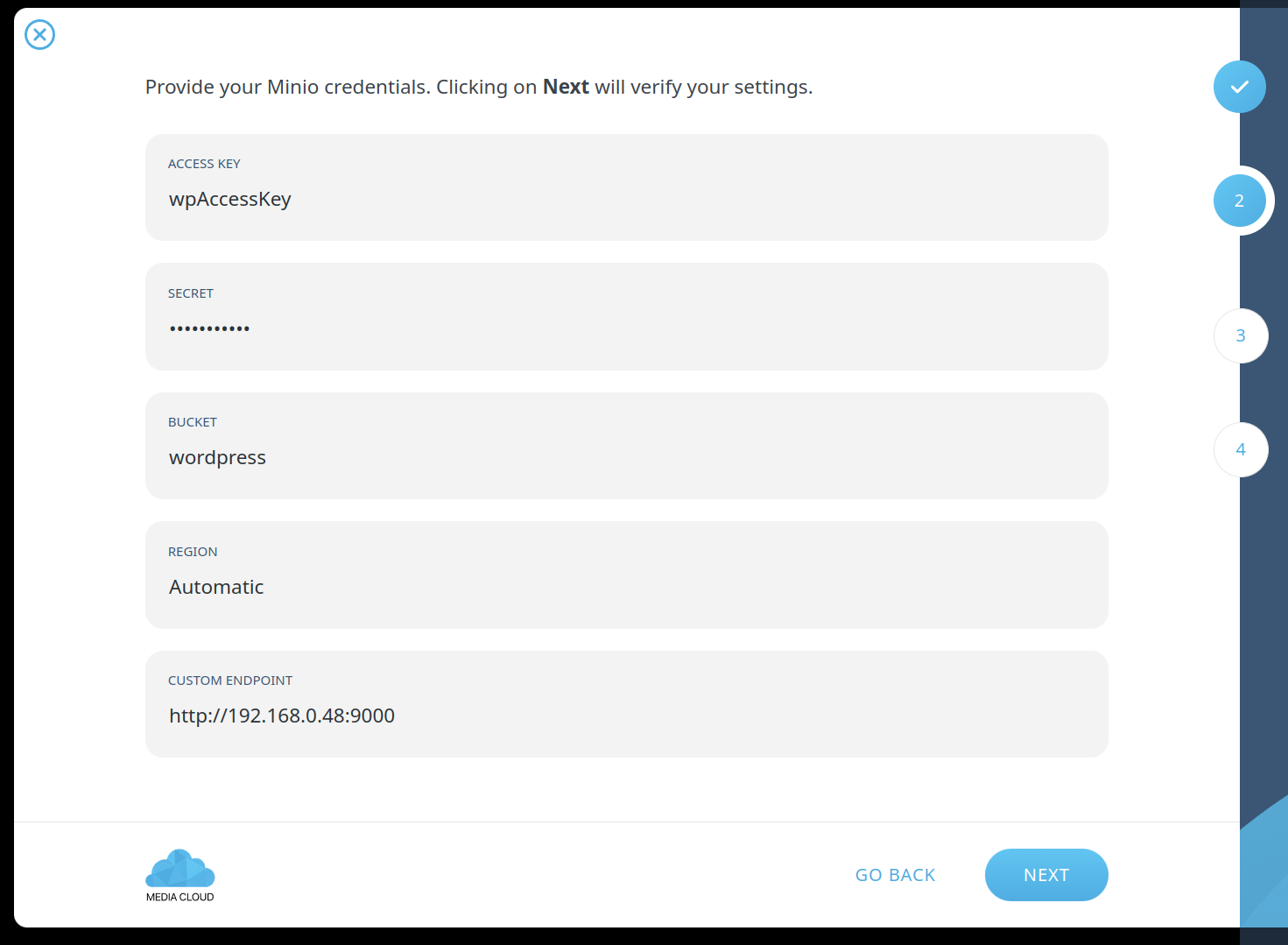 minio-wp-configuration