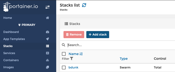 Portainer Add Stack portainer stack