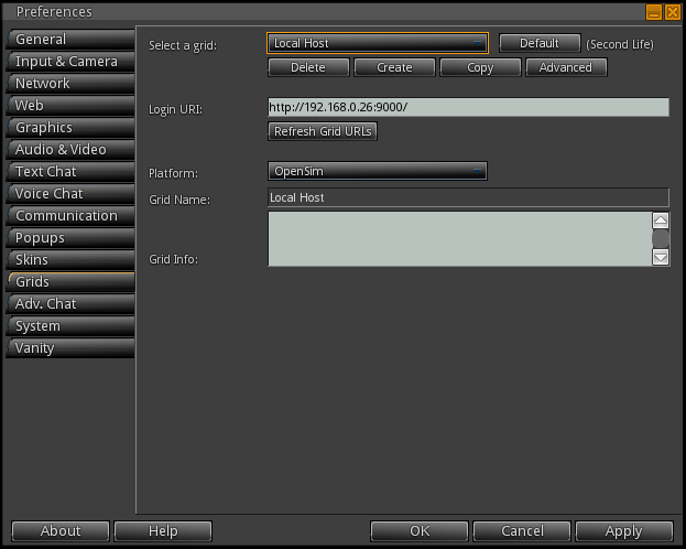 Singularity Config Grid singularity_config