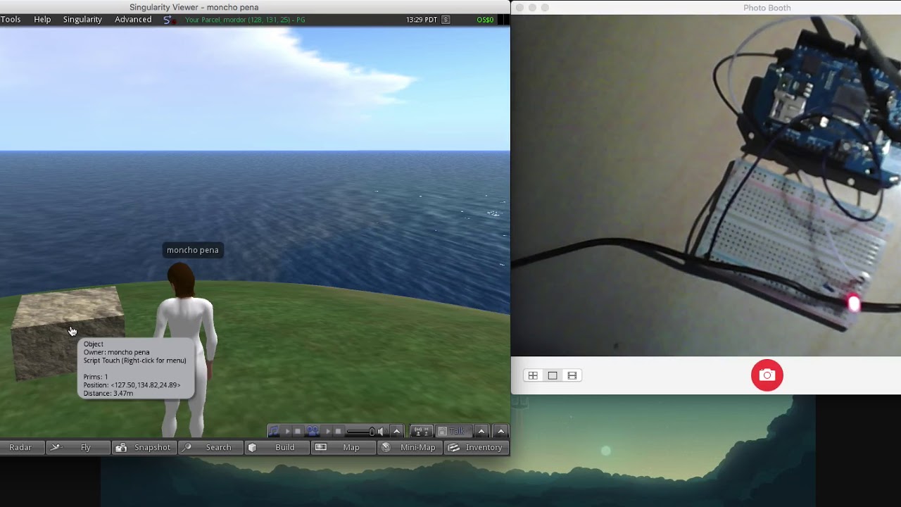 Switch a led with Arduino youtube_opensim_video_new