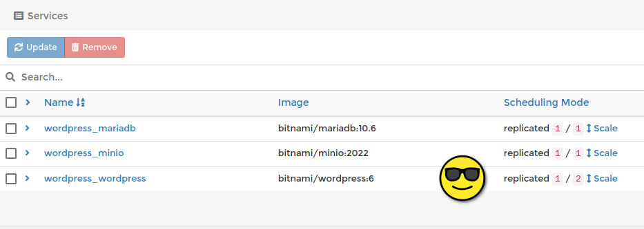 minio-wp-docker-replicas